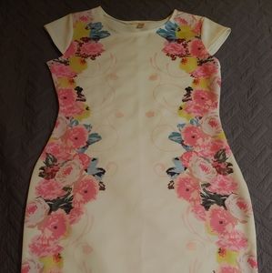 White floral dress